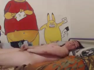 Tgirl cums while being fucked