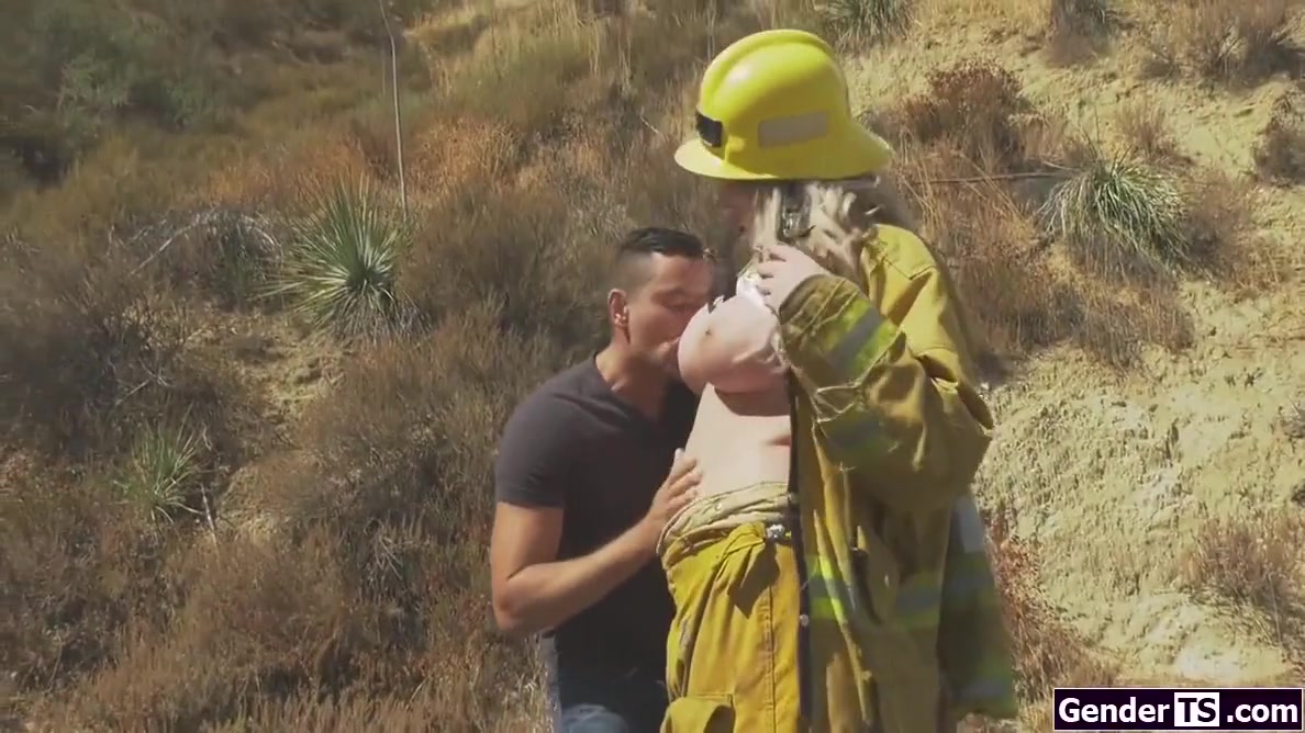 Busty Ts Firefighter Asslicks And Is With Aspen Brooks