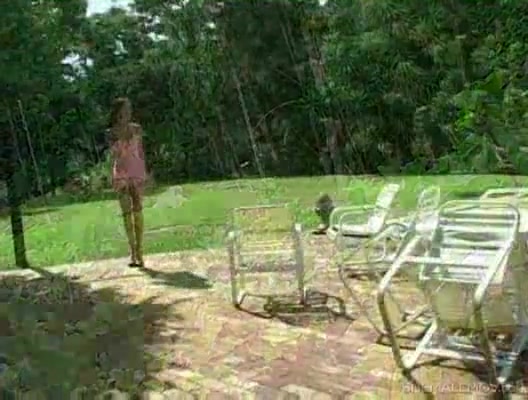 Poolside hardcore with a skilful tranny