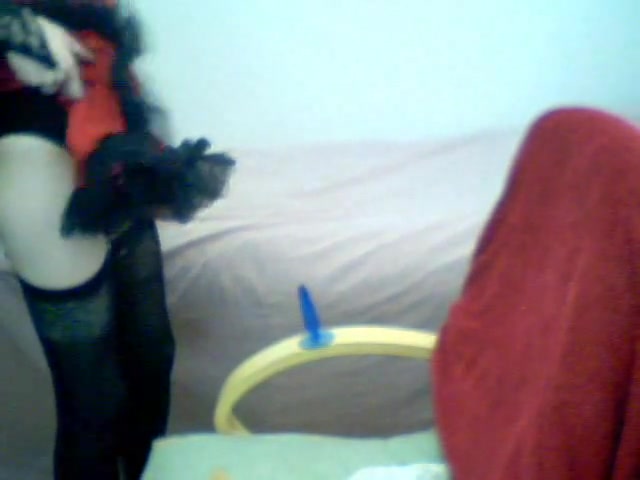 Amateur slim redhead CD teasing