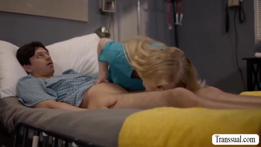 Ts Nurse Sucks Weak Patients Dick To Have Energy