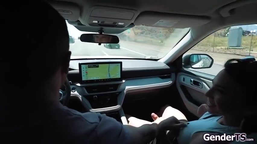 Kasey Kei In Tgirl Jerked Off On The Road