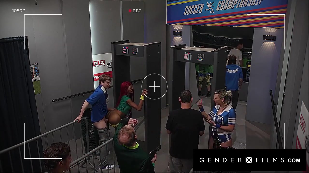Adira Allure, Sage Roux And Lola Morena In Security Pat Down Gone Wild - Trans Guards Tag-team Fans Cock