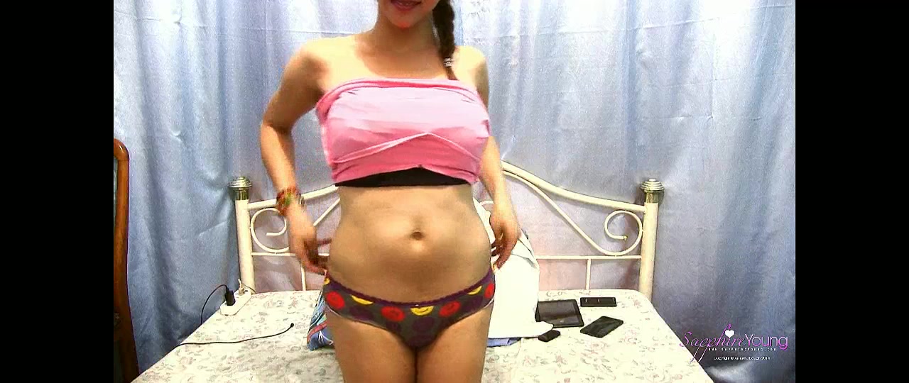 Sexy Asian Shemale Tapes Herself Masturbating And Cumming On Her Belly