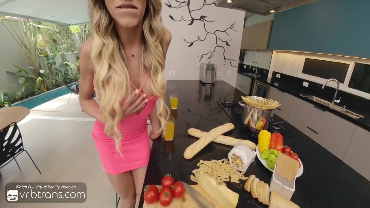 Horny Latina Trans Girfriend Sucks And Fucks Anally During Dinner Pt.2 - Isabella Fiorella