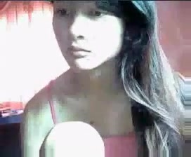 Amateur TS strip and masturbation for webcam