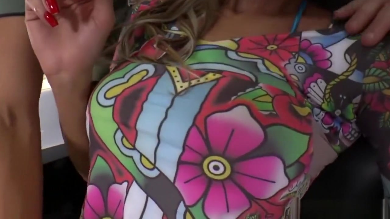 Busty TS Bianca lures and fucks two guys