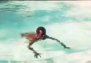 Ebony man bonks blonde TS by pool