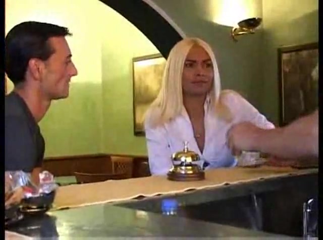 Titty and cute blonde tranny