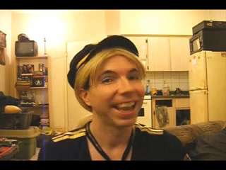 Uniformed CD dancing wanking