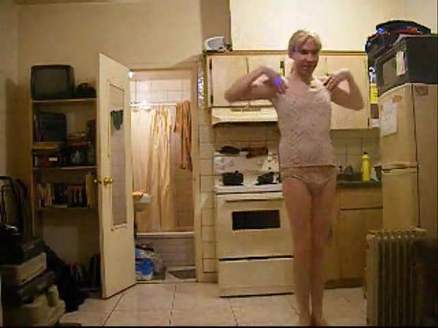 Amateur Crossdresser Teasing On Cam
