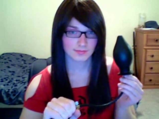 Randy Transexual Playing With Butt Plug