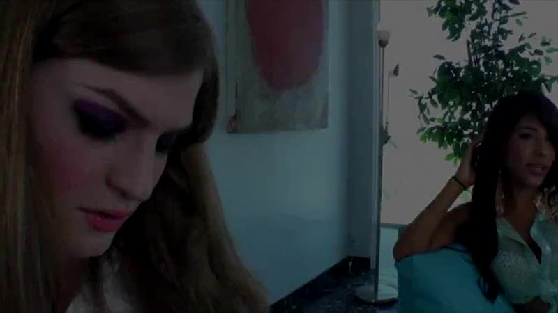 Tgirls Jane Marie and Tiffany Starr having cock sucking session