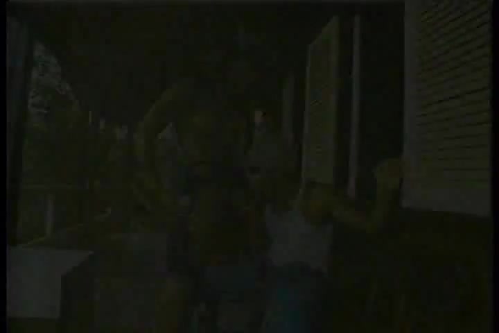 Officer Tgirl pleases a stranger