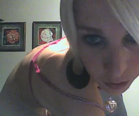 Petite blonde sucks and inserts a hairbrush in her ass