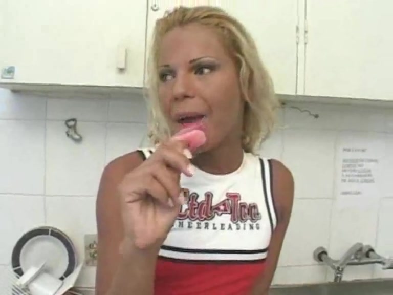 Blonde tranny gets pounded deep