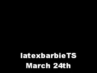 Amateur blonde shemale in red masturbation