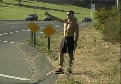 Hot fucking with a tranny in a car
