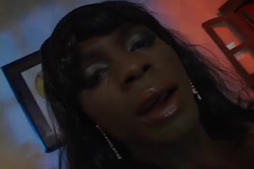 Rough black shemale bangs white ass