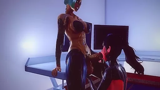 Cyber Futa Fucks His Girlfriend