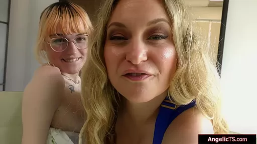 Tgirl Claire Tenebrarum anal strapon fucked by dominant milf