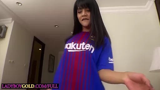 Tiny Asian Ladyboy teen 18+ Pleases Guy By Licking His Ass And Sucking His Dick