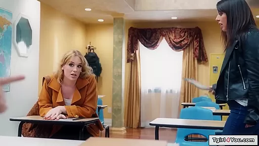 Erica Cherry, Whitney Wright And Big T - Ts Fucks Girl At Drivers Ed