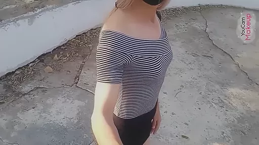 Sissy Walking Outdoor Public Park - Crossdresser Exhibitionism Public Cumshot