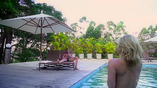 Terence & Luana Pacheco in Brazilian Tour: Poolside Pleasure - TransAngels