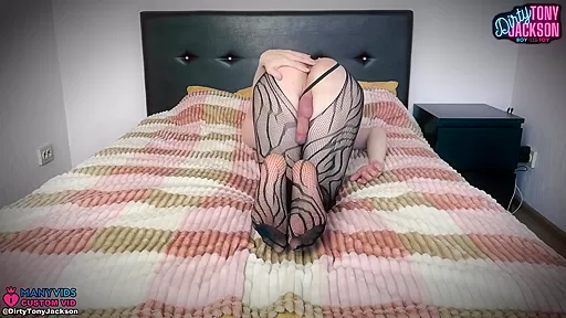 Hot Femboy Butt In Stockings Wants Sex