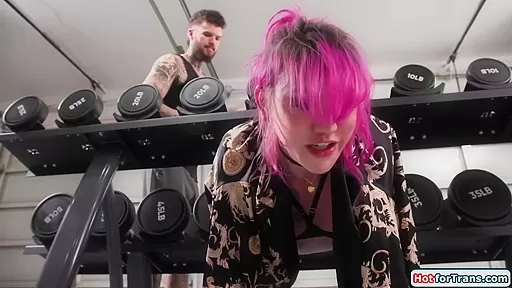 Lena Moon - Stuck Shemale Rimmed And Sucks