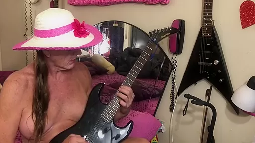 Liz Alone Again Guitar Boobies Retro Doken Guitar