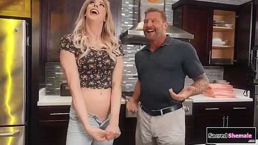 Busty Shemale Barebacks Guy With Casey Kisses And Big T