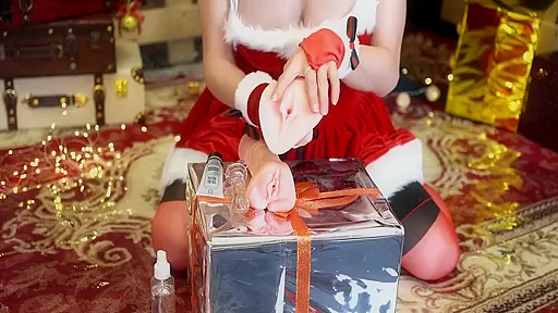 Ab063 Special Project - Christmas Naughty Girl Double Pocket Pussy Play 5 Min With Abby Kitty