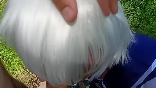 In Public Sissy Femboy Greedily Sucks Cock