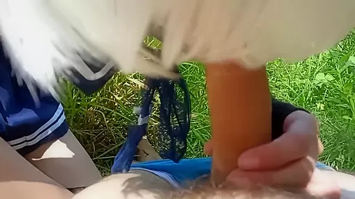 In Public Sissy Femboy Greedily Sucks Cock
