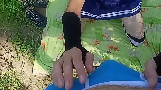 In Public Sissy Femboy Greedily Sucks Cock