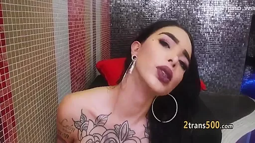 Guy Bangs Massive Tattooed Tranny Ass