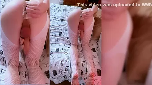 Ramen Fishnet Femboy Teasing Precum