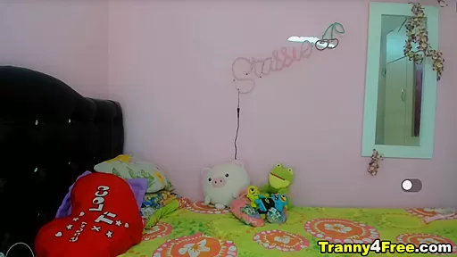 Naughty Tranny Babe Having A Masturbation Show