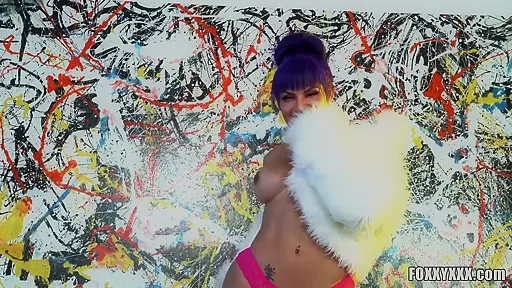 Busty Latina Trans Strips Naked And Sucks Dick Pov