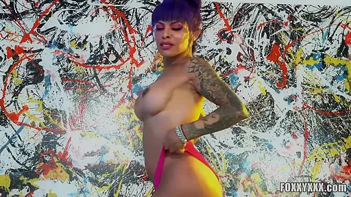 Busty Latina Trans Strips Naked And Sucks Dick Pov