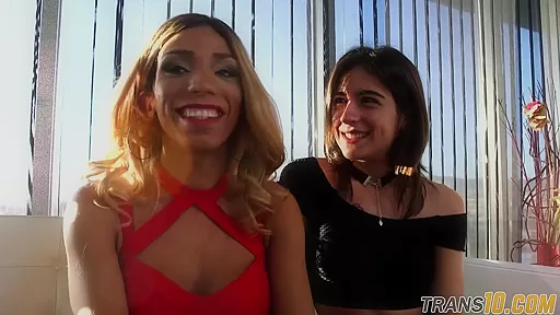 Assfucked tranny babe gets deepthroated