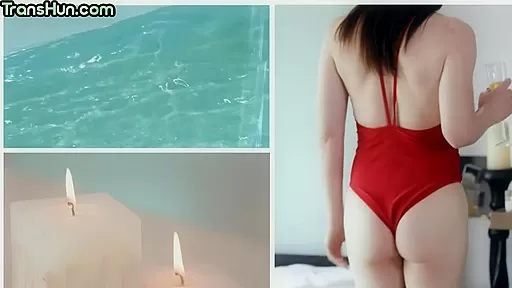Sexy trans bangs perverted female lady in shaved pussy