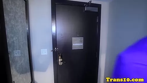 Classy ladyboy fucked by black dude