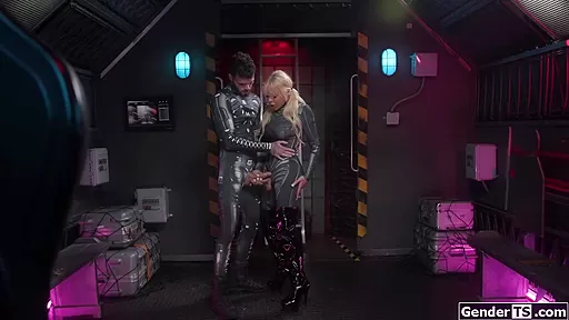 Big tit trans space captain Brittney Kade wants to suck cock