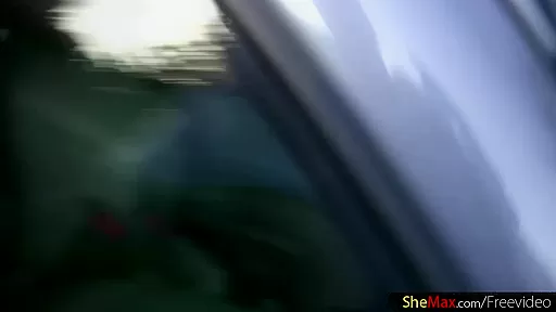 Redhead shebabe strips down in exchange for the car fix