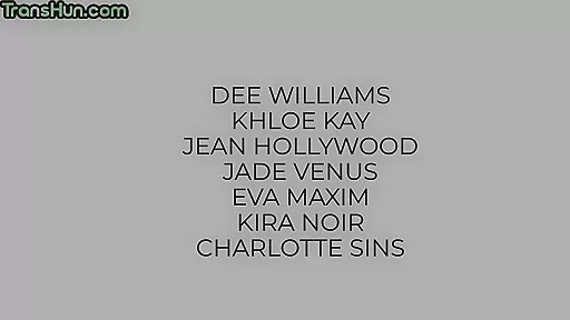 Trans bitches fuck females in orgy in wet pussy holes