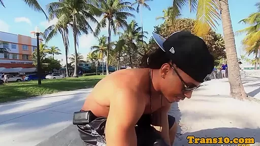 Black tgirl fucked in her muscular ass