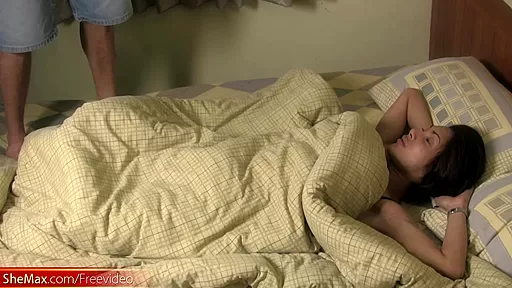 Puffy nipples ###y ladyboy wakes up and teases the camera